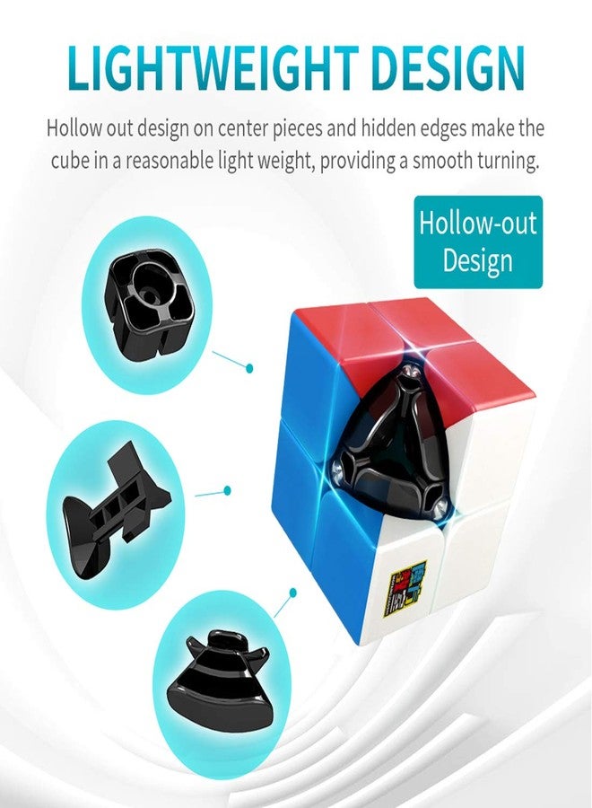 دي إيترنال مجموعة مكعبات السرعة الأبدية المكونة من مكعبين 2x2 عالي السرعة بدون ملصقات (عبوة من قطعتين) - Image 5